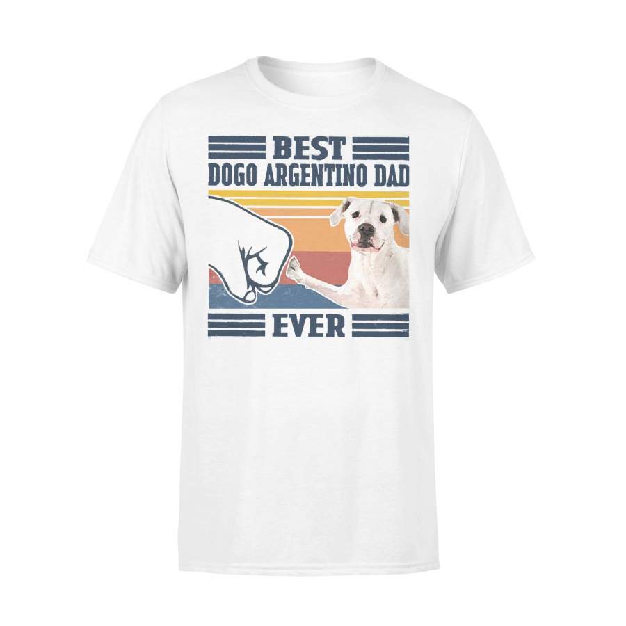 Father’s Day Best Dogo Argentino Dad Ever Vintage T-shirt