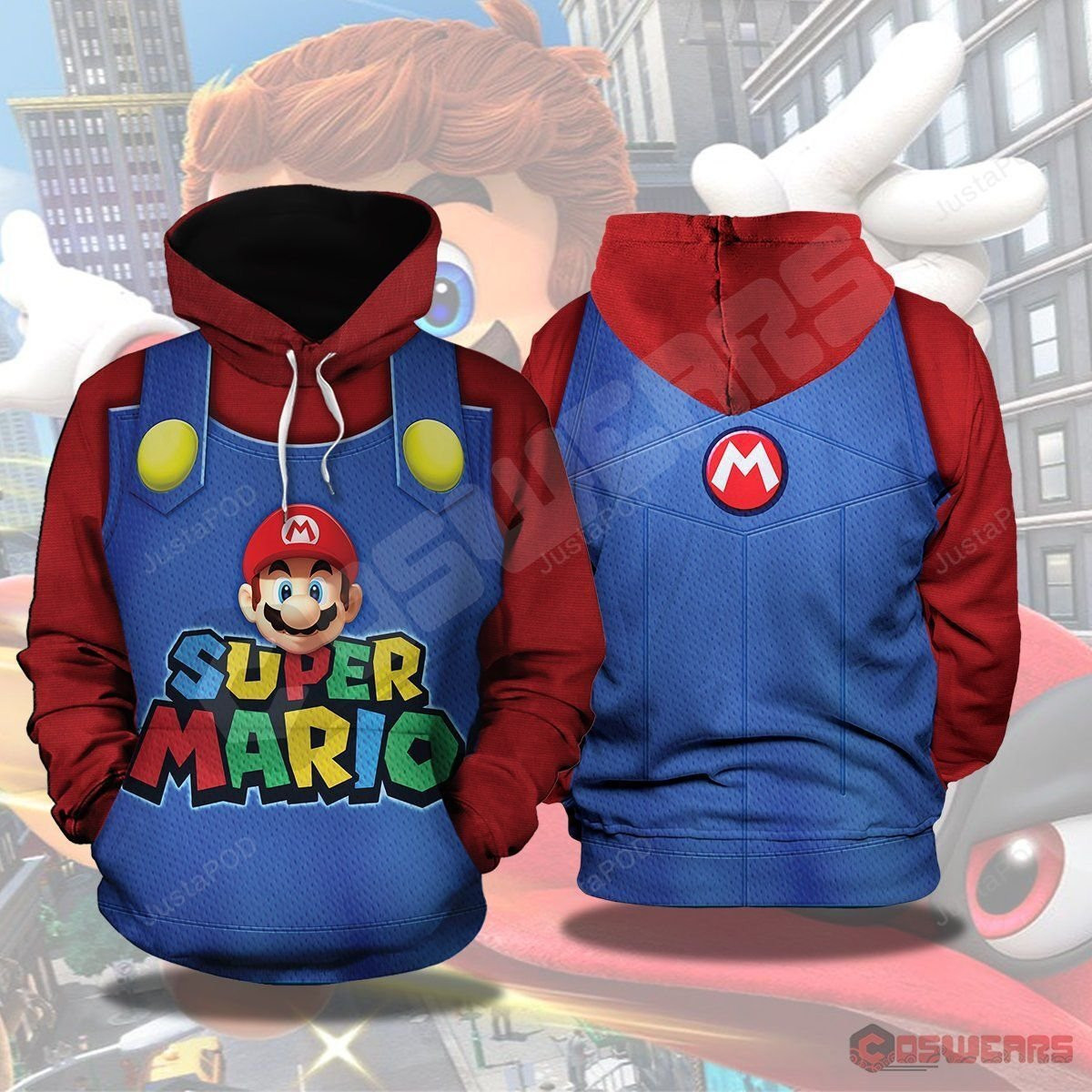 Super Mario Odyssey Mario Inspired Hoodie & Zip Hoodie