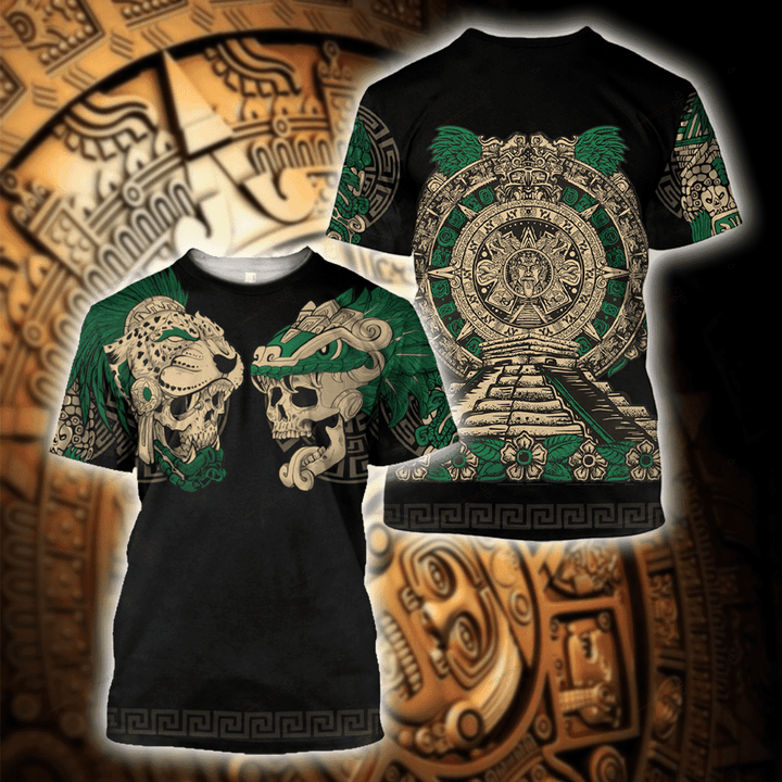 Aztec Maya Mexica Tezcatlipoca Quetzalcoatl Shirts, Best Gift For Dad Boyfriend Mexico