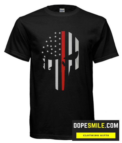 RED LINE PUNISHER cool  T Shirt