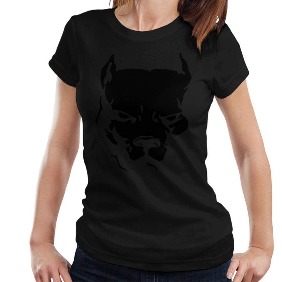 American Pitbull Silhouette Women’s T-Shirt