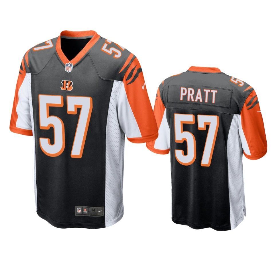 Cincinnati Bengals Germaine Pratt 2019 NFL Draft Black Game Jersey