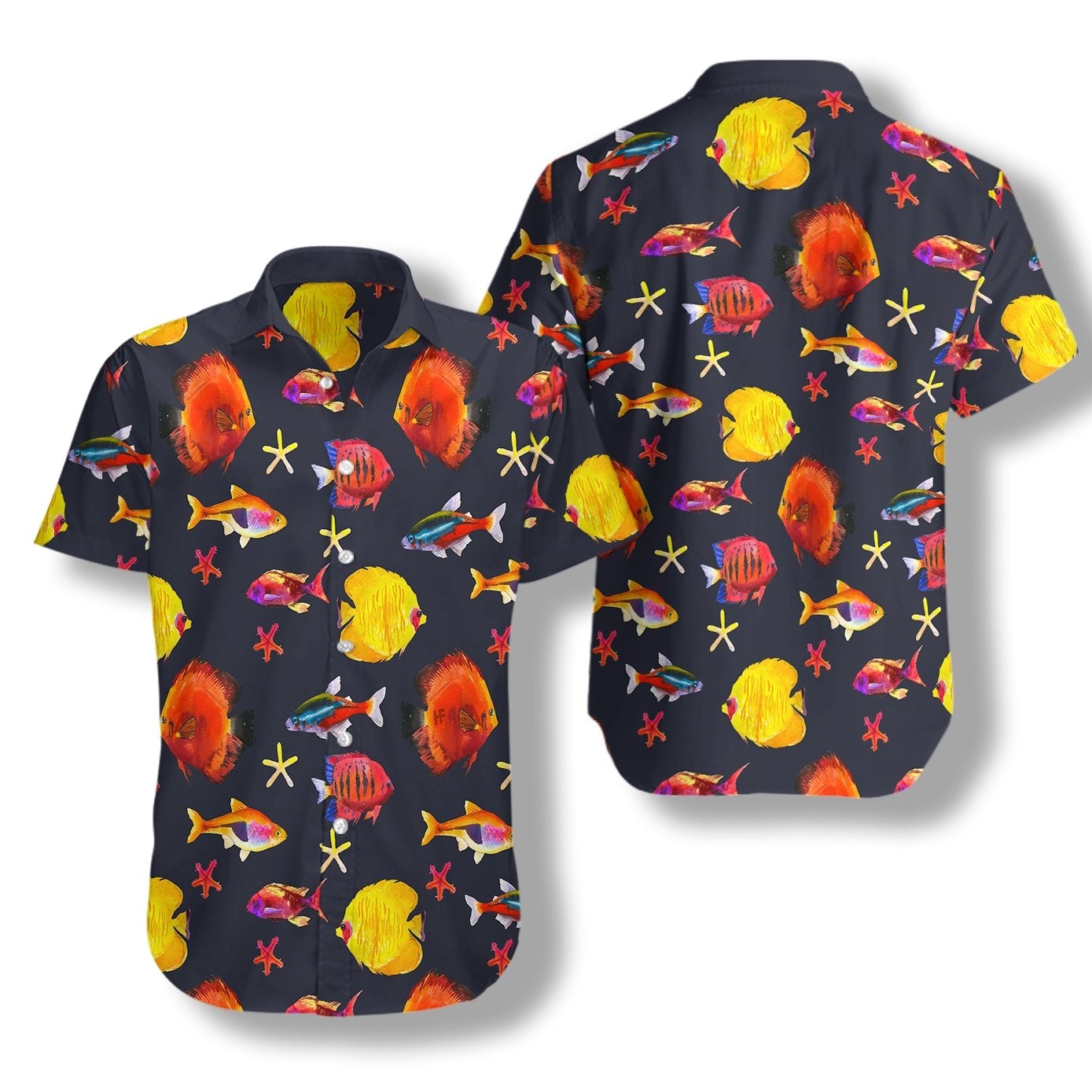 Fish And Starfish Hawaii Shirt For Men Women Adult Ha40609