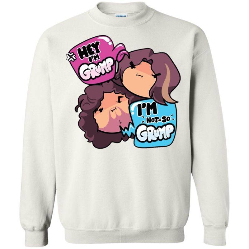 Game Grump-hey I’m Grump I’m Not So Grump Crewneck Pullover Sweatshirt 8 Oz