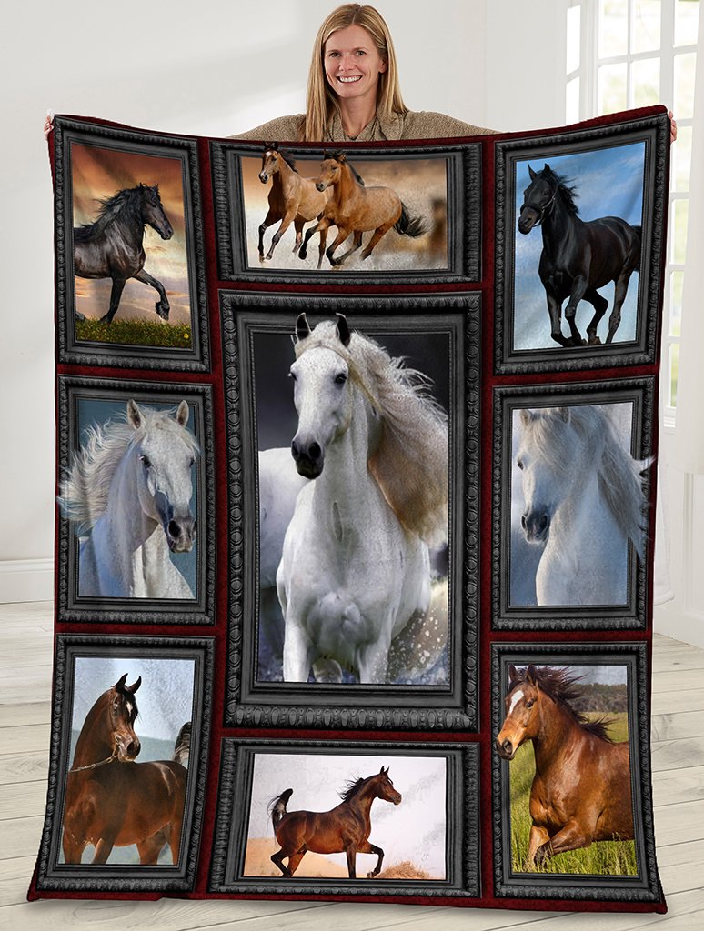 Wild Horse, Gift For Horse Lover Fleece Blanket