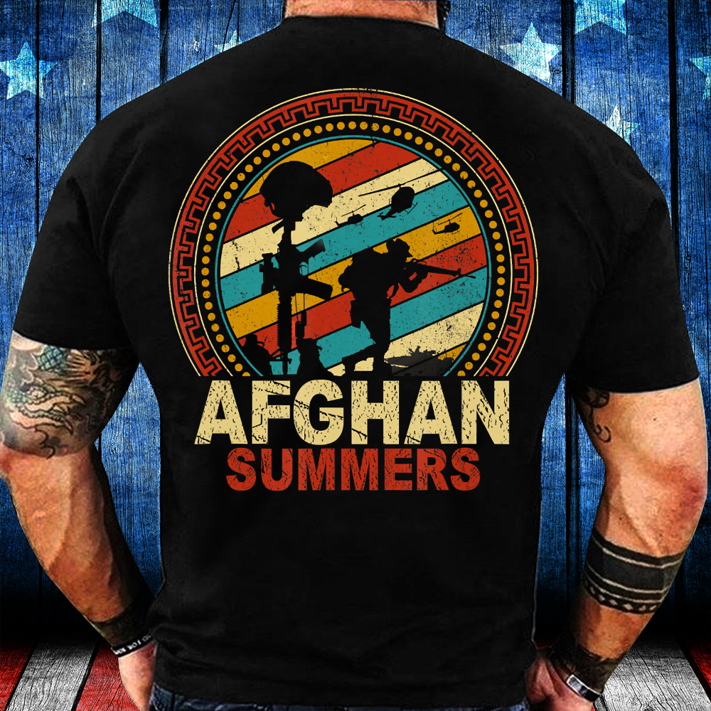 Afghan Summers Veteran Vintage Afghanistan Veterans Gifts shirt, Military Shirt