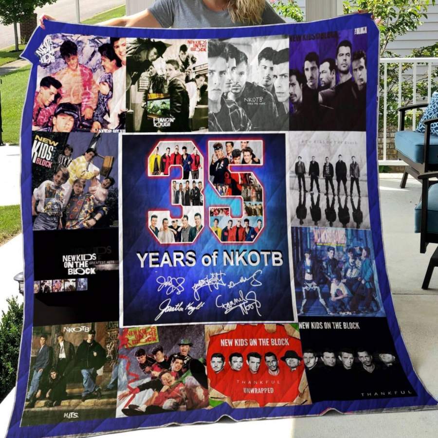 New Kids On The Block Quilt Blanket