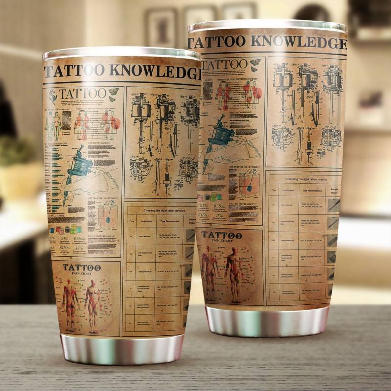 TATTOO KNOWLEDGE STAINLESS STEEL TUMBLER TT190303