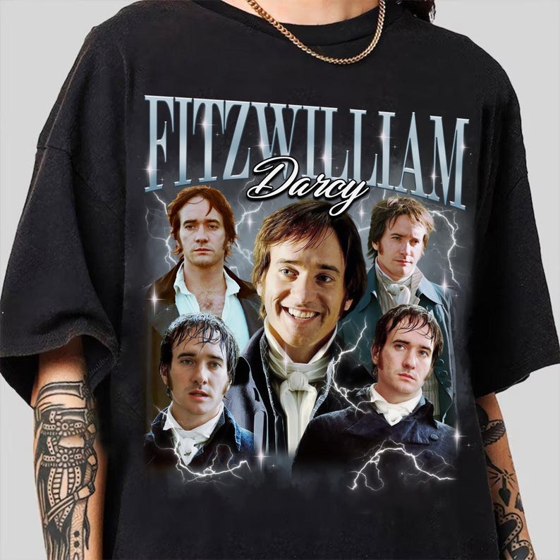 Retro Fitzwilliam Darcy Shirt, Fitzwilliam Darcy Tshirt, Mr Darcy Shirt, Pride and Prejudice Shirt, Pride and Prejudice Fan Gifts