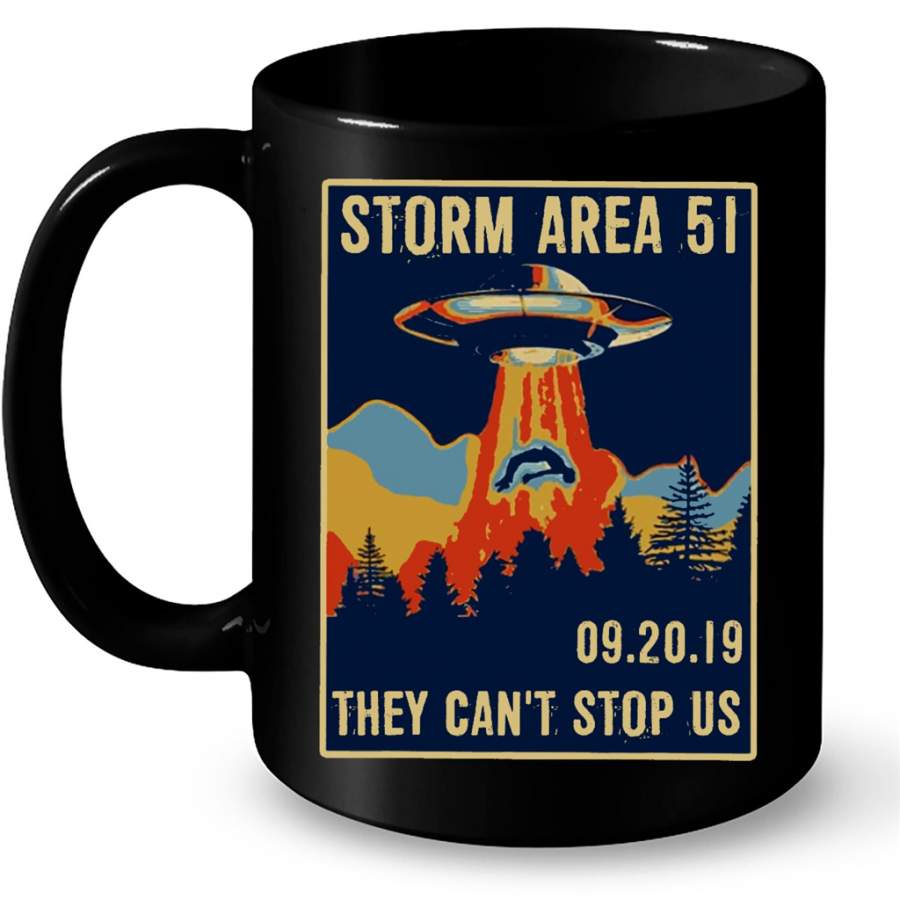 Storm Area 51 09 20 19 They Can’t Stop Us Classic VIntage – Full-Wrap Coffee Black Mug