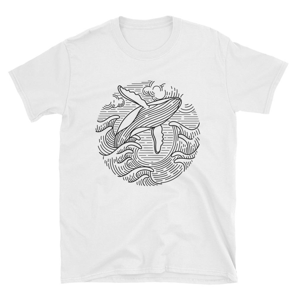 Wavy Whale – Men’s T-Shirt