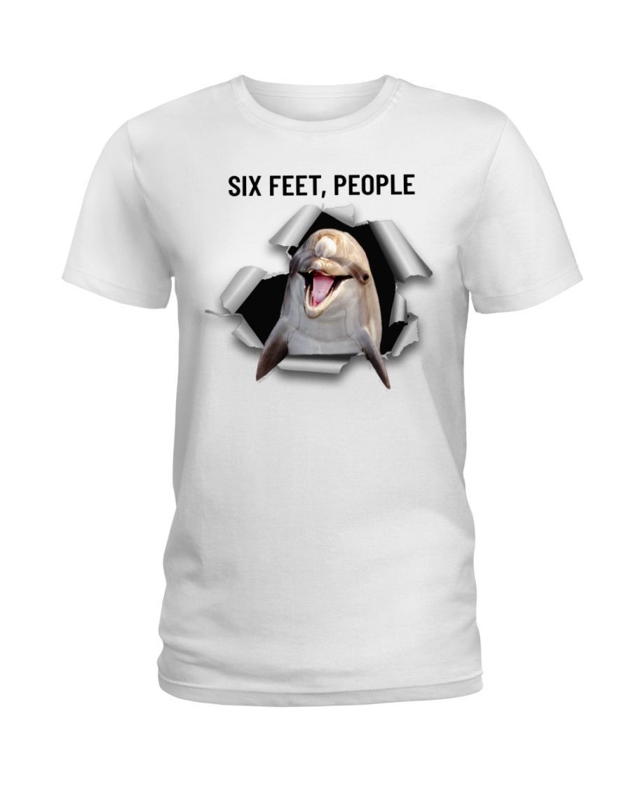 Dolphin Six Feet People White T-Shirt Hoodie All Color Size S-5Xl