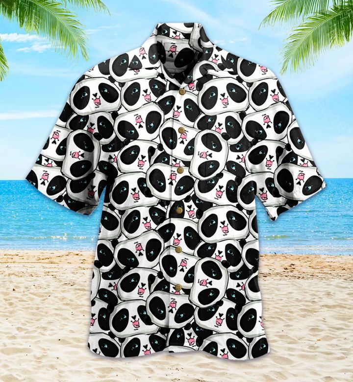 Panda Patterns 3D Hawaiian Shirt