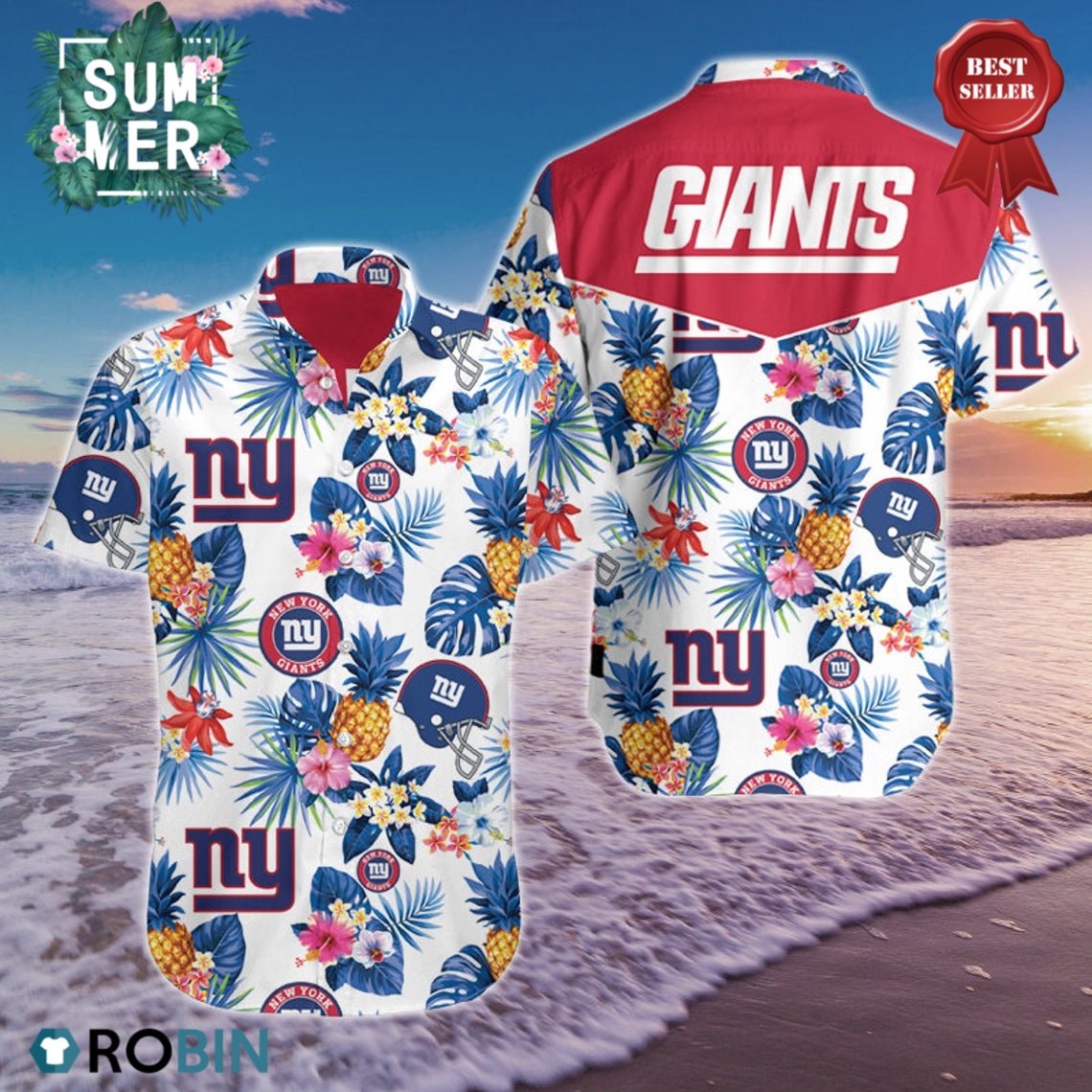 New York Giants Hawaiian Shirt 033