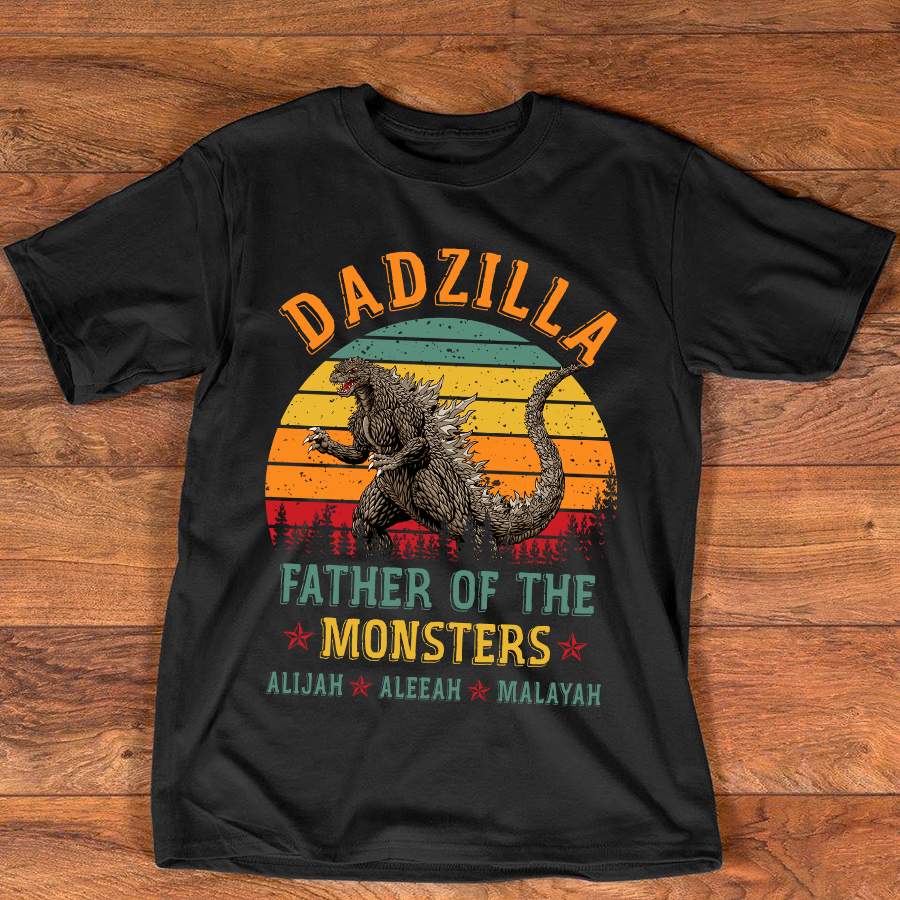 Personalized Dad T-Shirt, Custom Papa Shirt