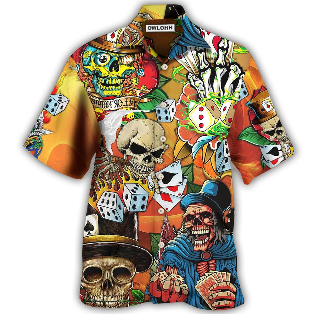 Poker Skull Life Style Hawaii Shirt Ha109560