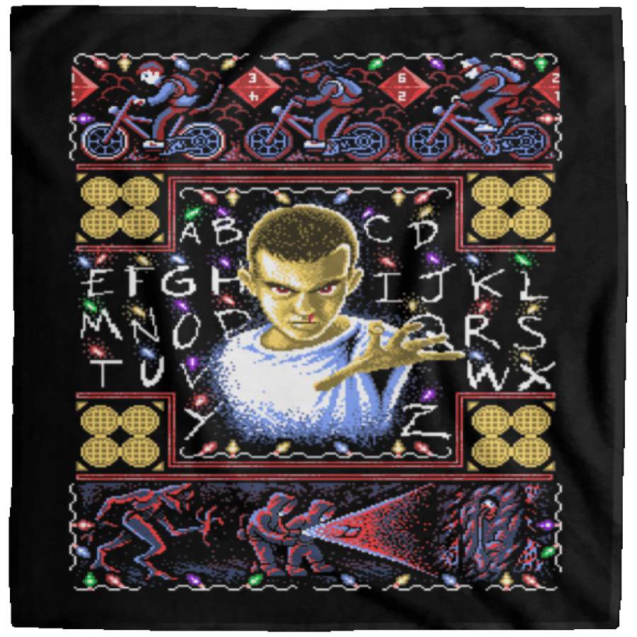 Stranger Things ugly sweater 60×80 MicroFleece Blanket