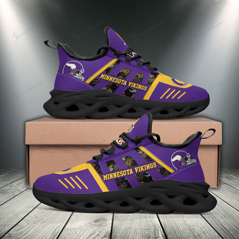 Minnesota Vikings Yezy Running Sneakers Bb367