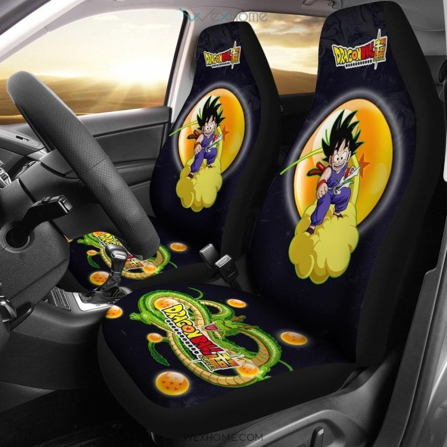 Goku Flying Shenron Car Seat Covers Anime Dragon Ball