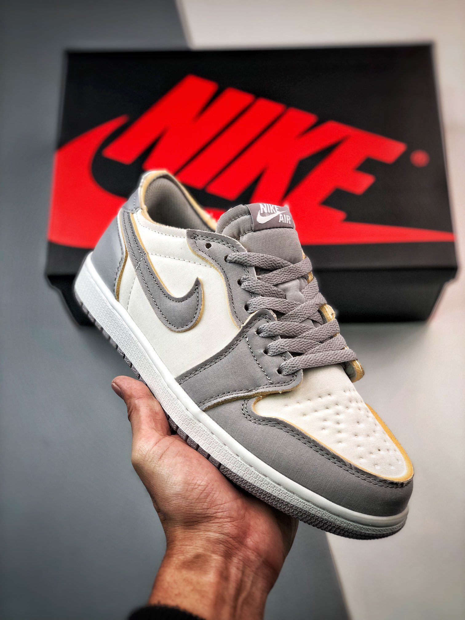 JD 1 Low OG EX Tech Grey Light Orewood Brown White 600920