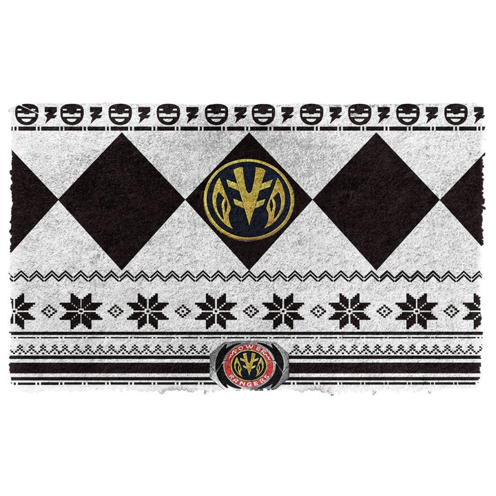 Waybackapparel Mighty Morphin Power Ranger Ugly White 3D Doormat