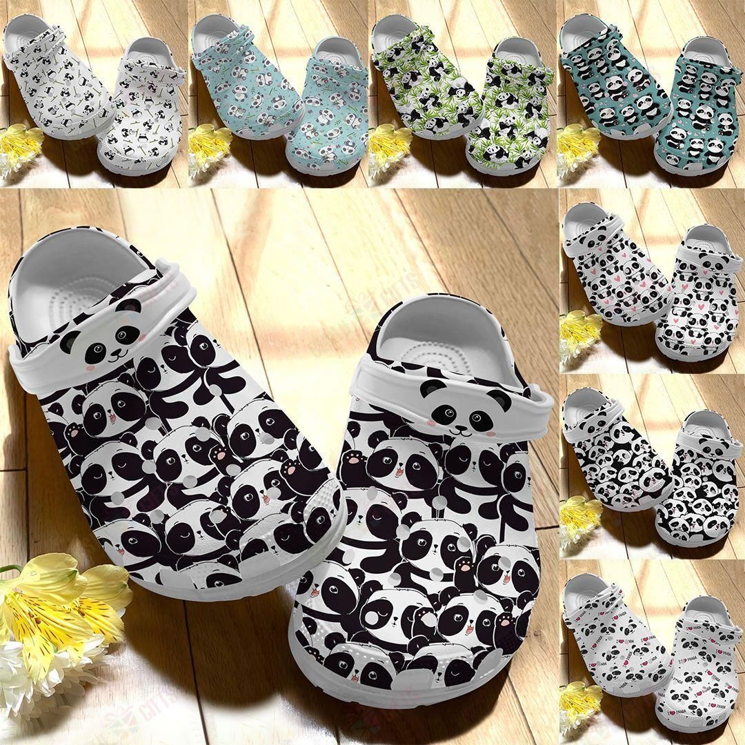 Panda Crocs Classic Clog Super Cute Pandas Shoes