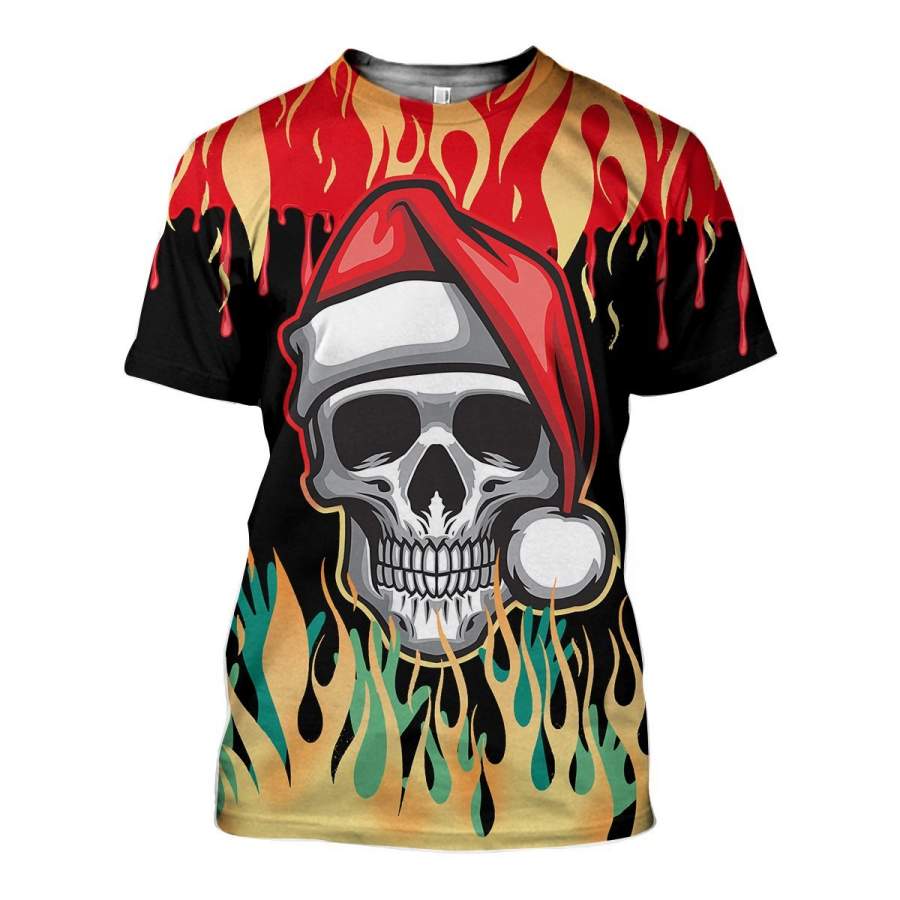 3D All Over Printed Heavy Metal Ugly Christmas Shirts and Shorts