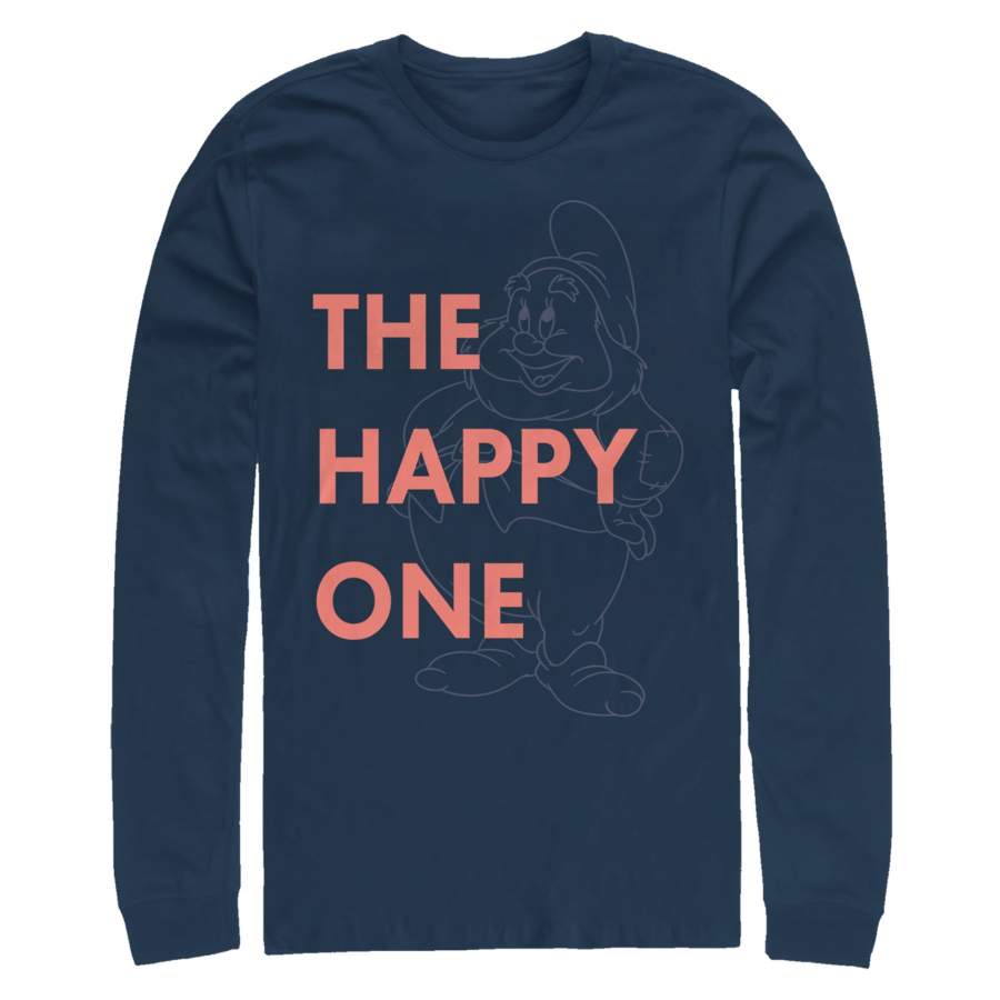 Snow White and the Seven Dwarves Men’s Happy One  Long Sleeve Shirt