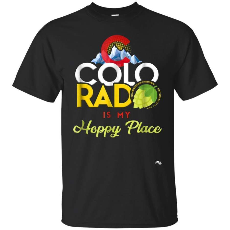 AGR Colorado Is My Hoppy Place Tshirt For Craft Beer Lovers Jaq T-shirt