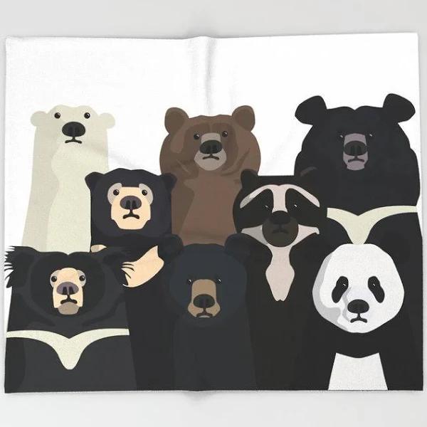 Throw Blanket | Bear Family Portrait