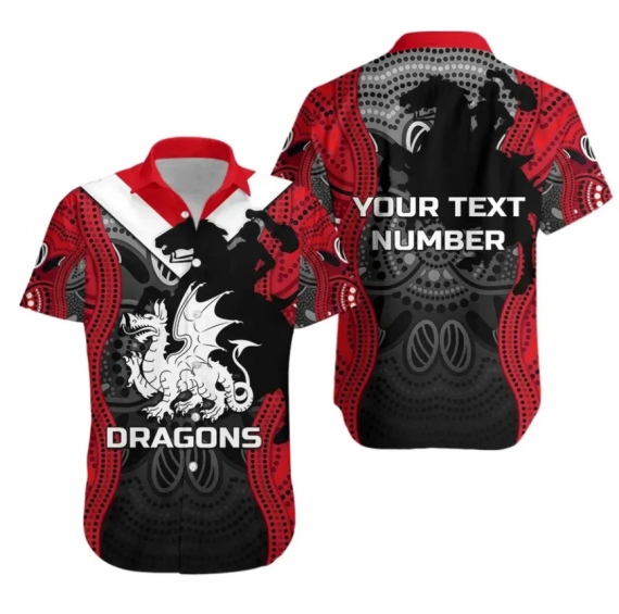 Australia Rugby Hawaiian Shirt Dragons Chm