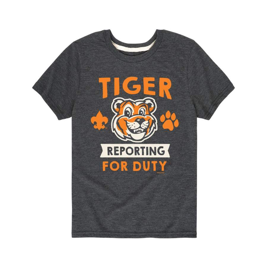 Tiger Reporting For Duty – Youth Short Sleeve T-Shirt