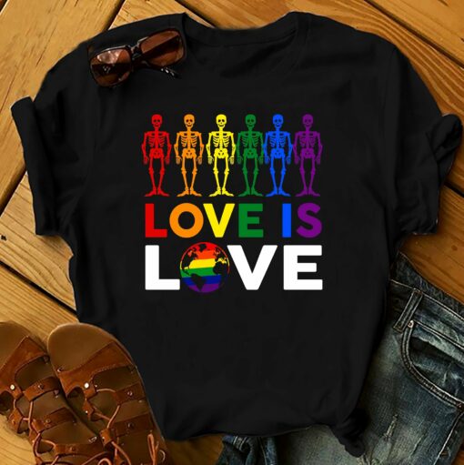 Lgbt Pride Love Is Love 2D T-Shirt For Lgbt Community, Queer Lgbt, Gift For Lgbt Proud Month