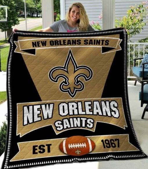 New Orleans Saints Quilt Blanket A95