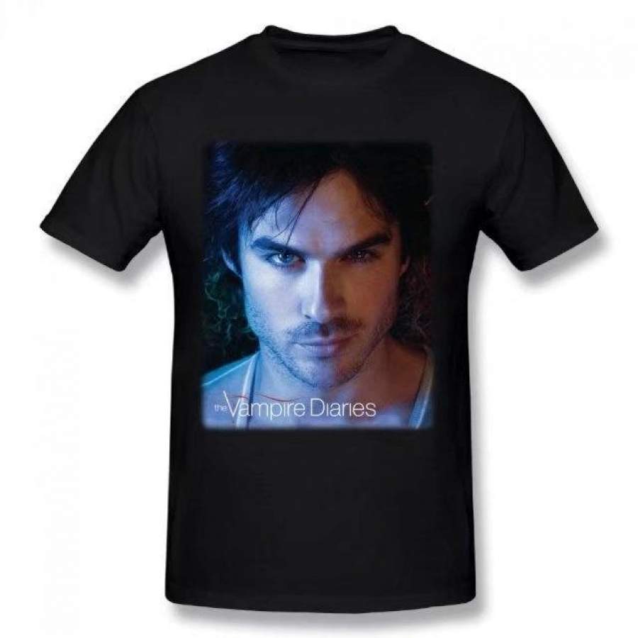 Vampire Diaries Summer Basic Casual Short Cotton T-Shirt