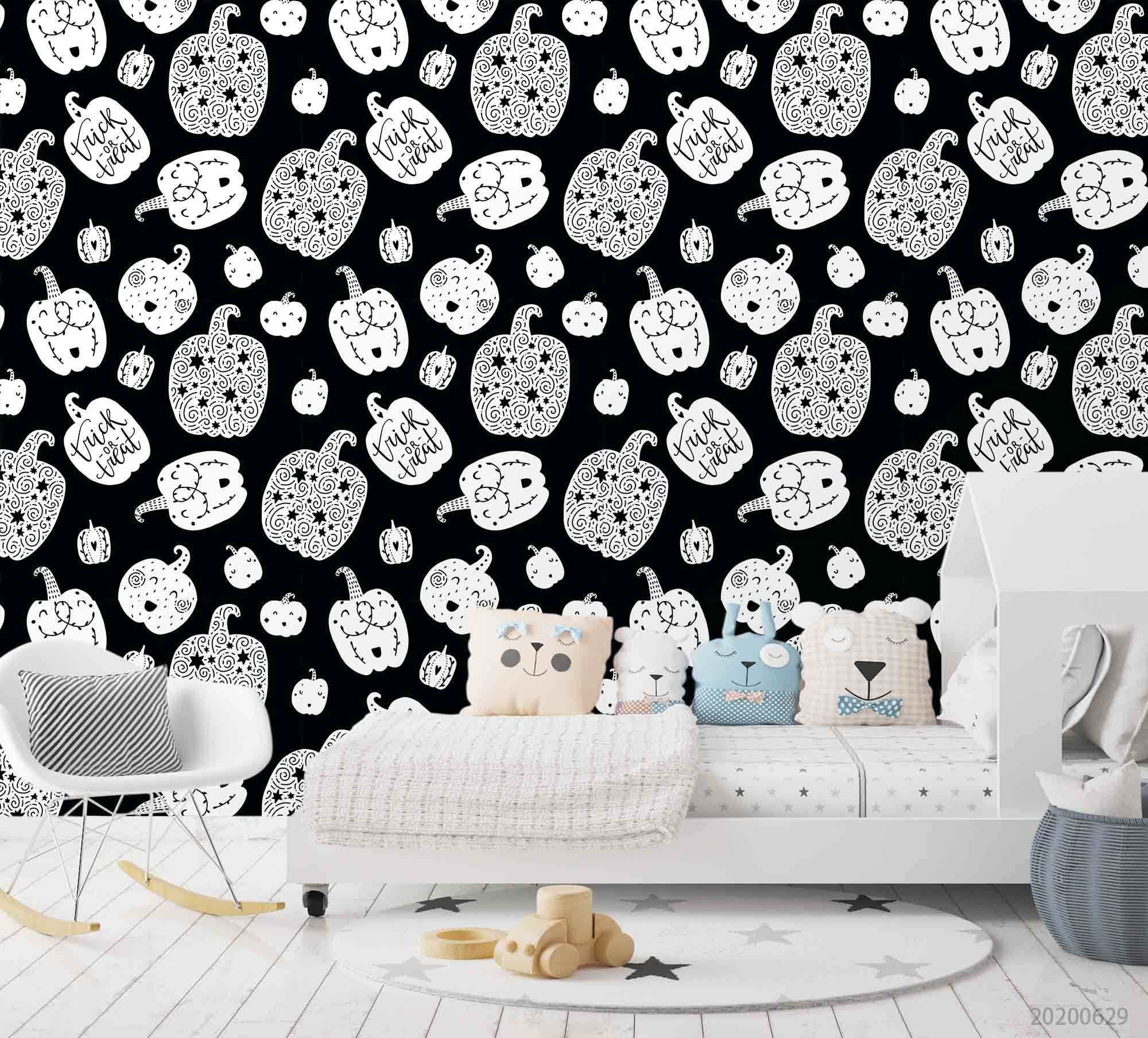 3D Halloween Party Wall Mural Wallpaper A375 Lqh