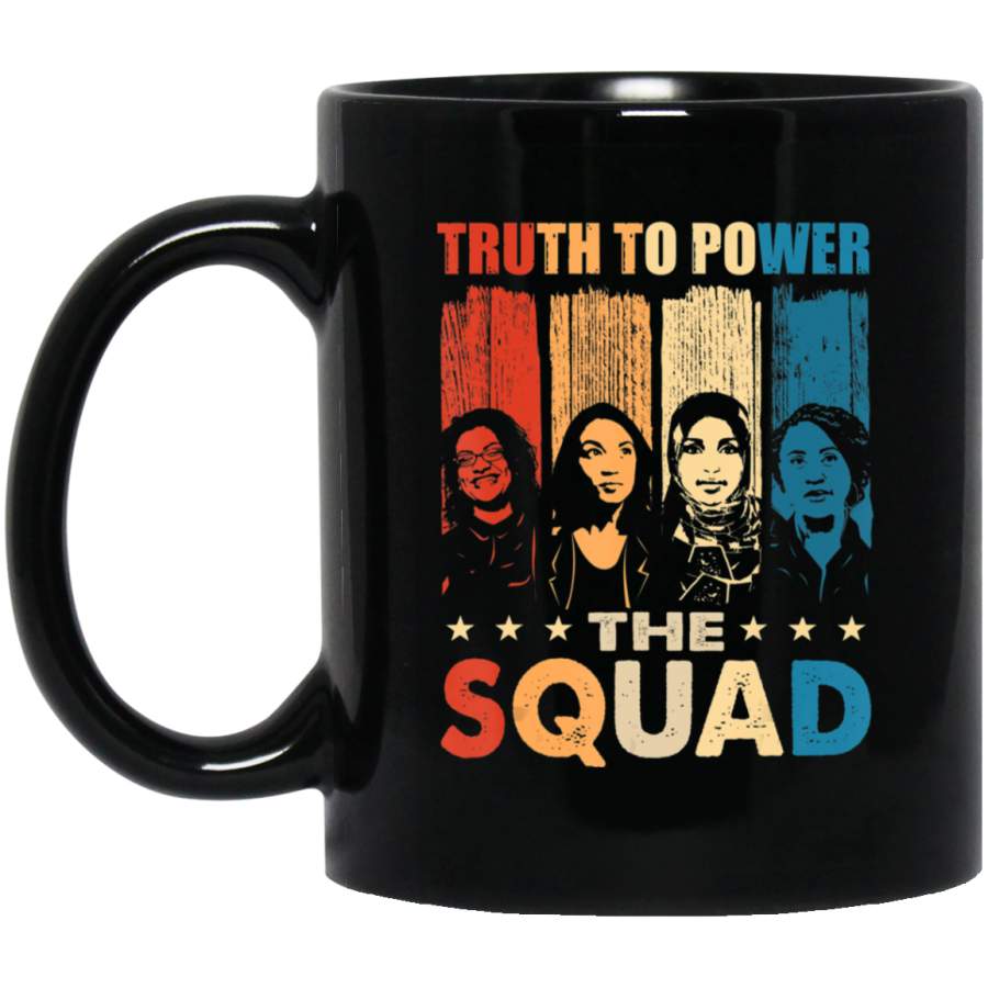 Truth To Power Squad AOC Tlaib Ilhan Ayanna Vintage Coffee Mug