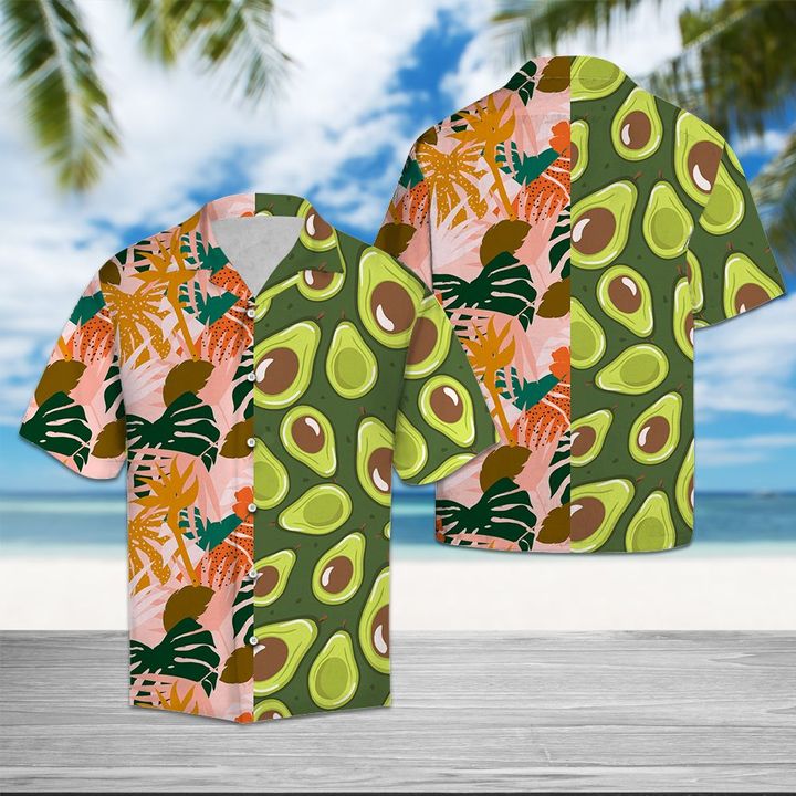 Avocado Jungle Hawaiian Shirt Summer Button Up For Men, Women, Couple