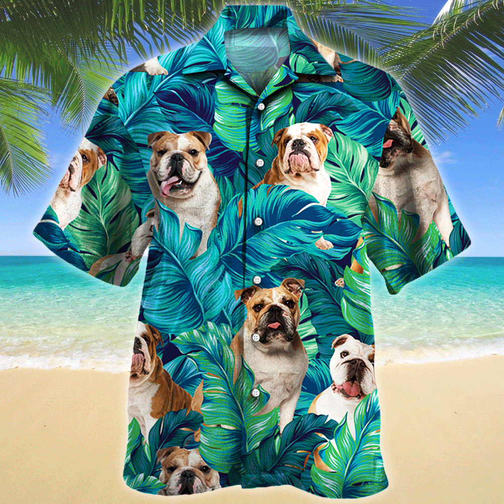 Bulldog Dog Lovers Gift Hawaiian Shirt Ha90176