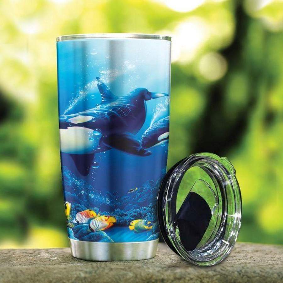 Killer Whale  Dhc170134Lt Insulated Stainless Steel Tumbler Cup