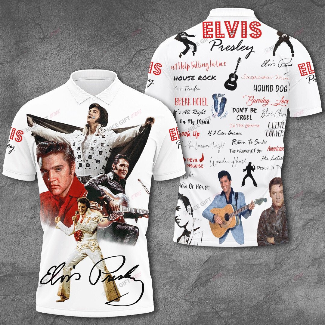 Elvis Presley Polo Shirt 3D 3Ps-R2B1