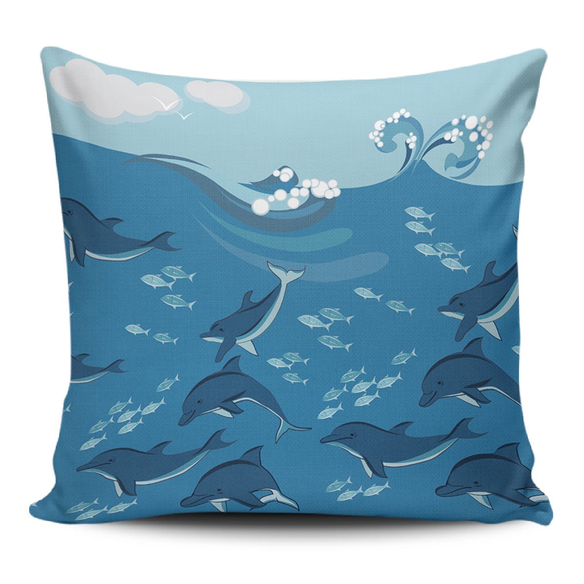 Dolphin And Sea Pillow Covers