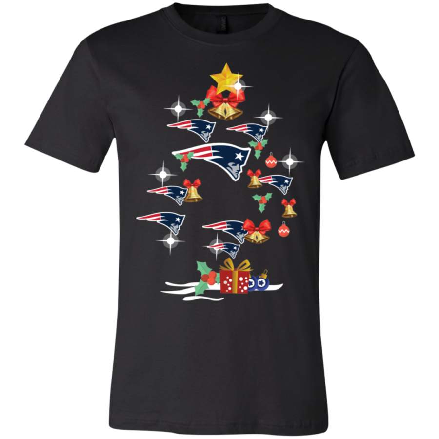 AGR New England Patriots Christmas Tree T-Shirt  USA