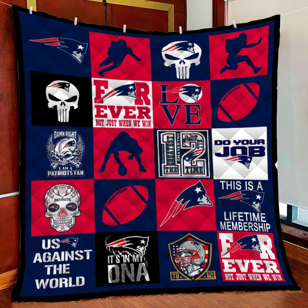 New England Patriots Fleece Blanket Quilt Blanket For Bed