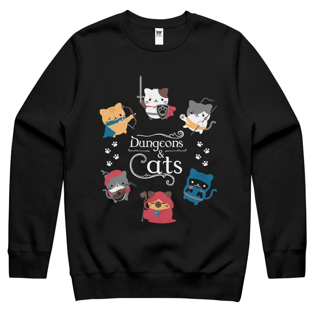 Dungeons And Cats Crewneck Sweatshirt