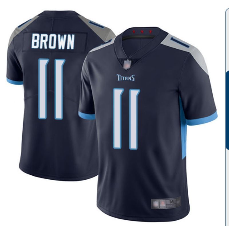 Tennessee Titans A.j. Brown #11 NFL 2020 Navy Jersey