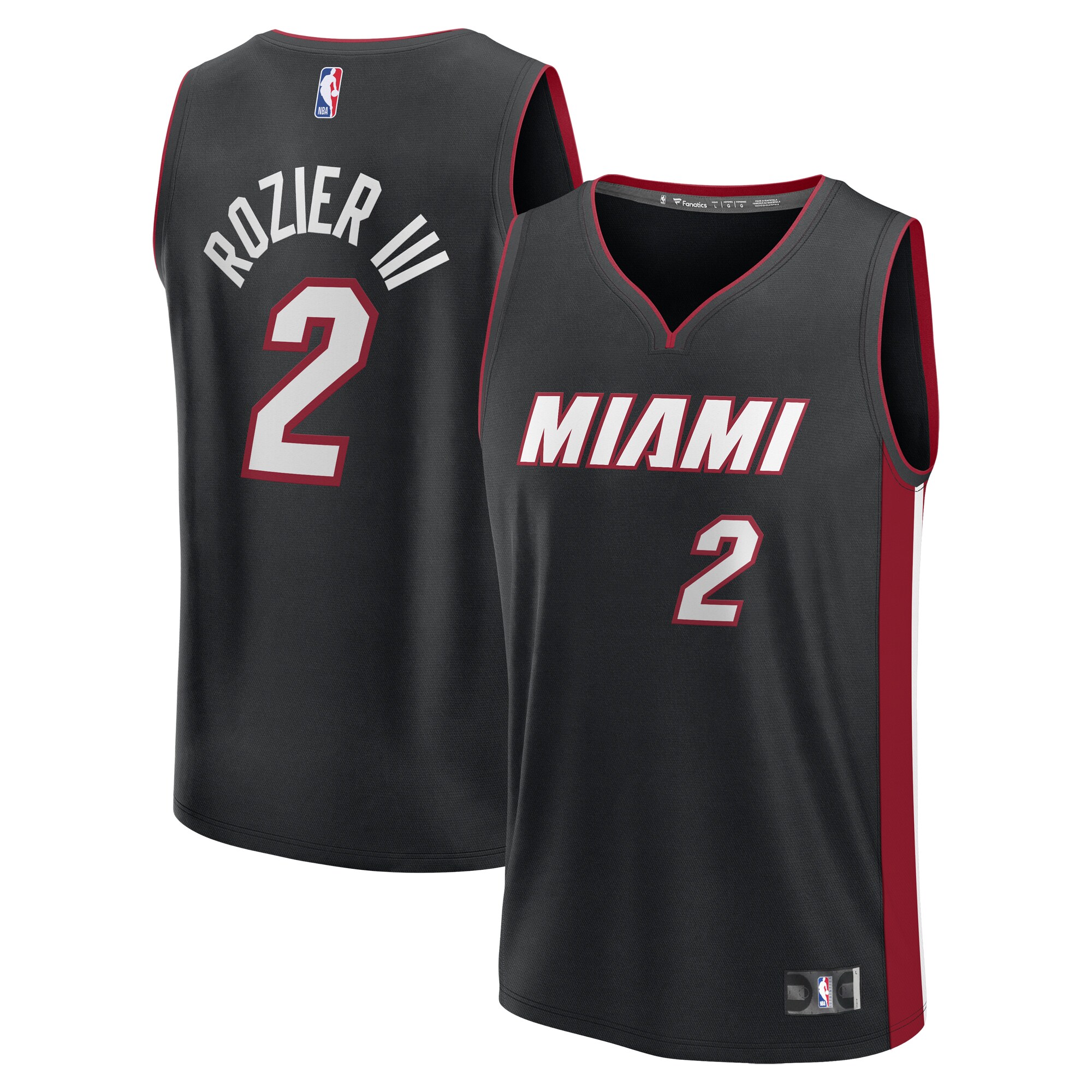 Terry Rozier Miami Heat Branded Fast Break Player Jersey – Icon Edition – Black