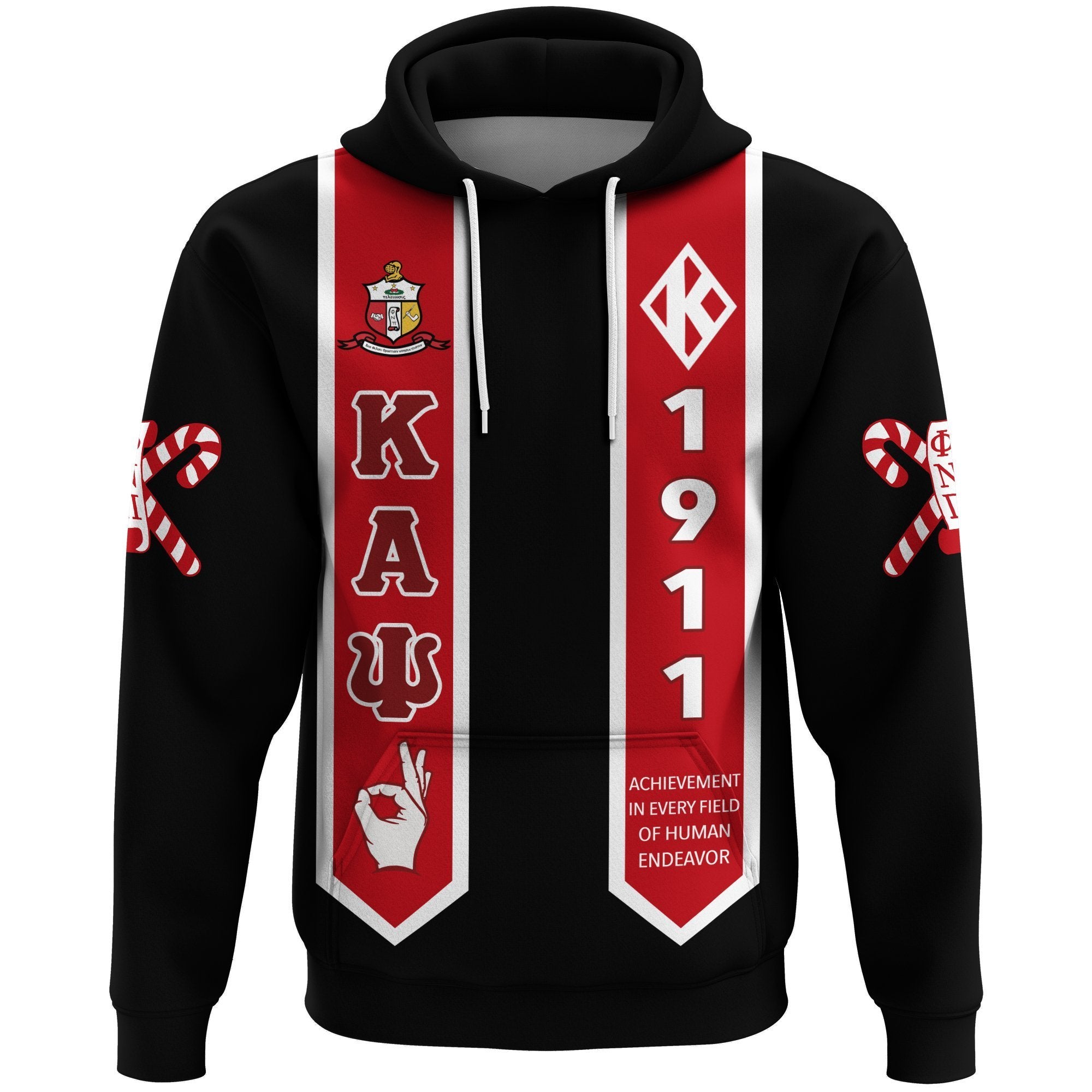 Greek Life Hoodie – Kappa Alpha Psi Pullover Graduation Stole Style