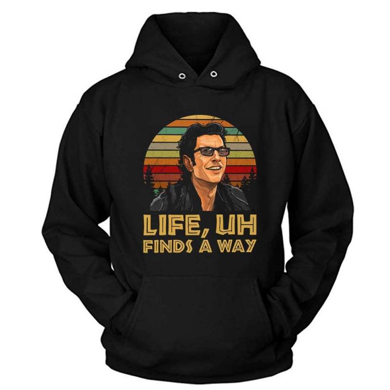 #jurassic Park Life Uh Finds A Way Vintage Retro Movie Film T-shirt Hoodie