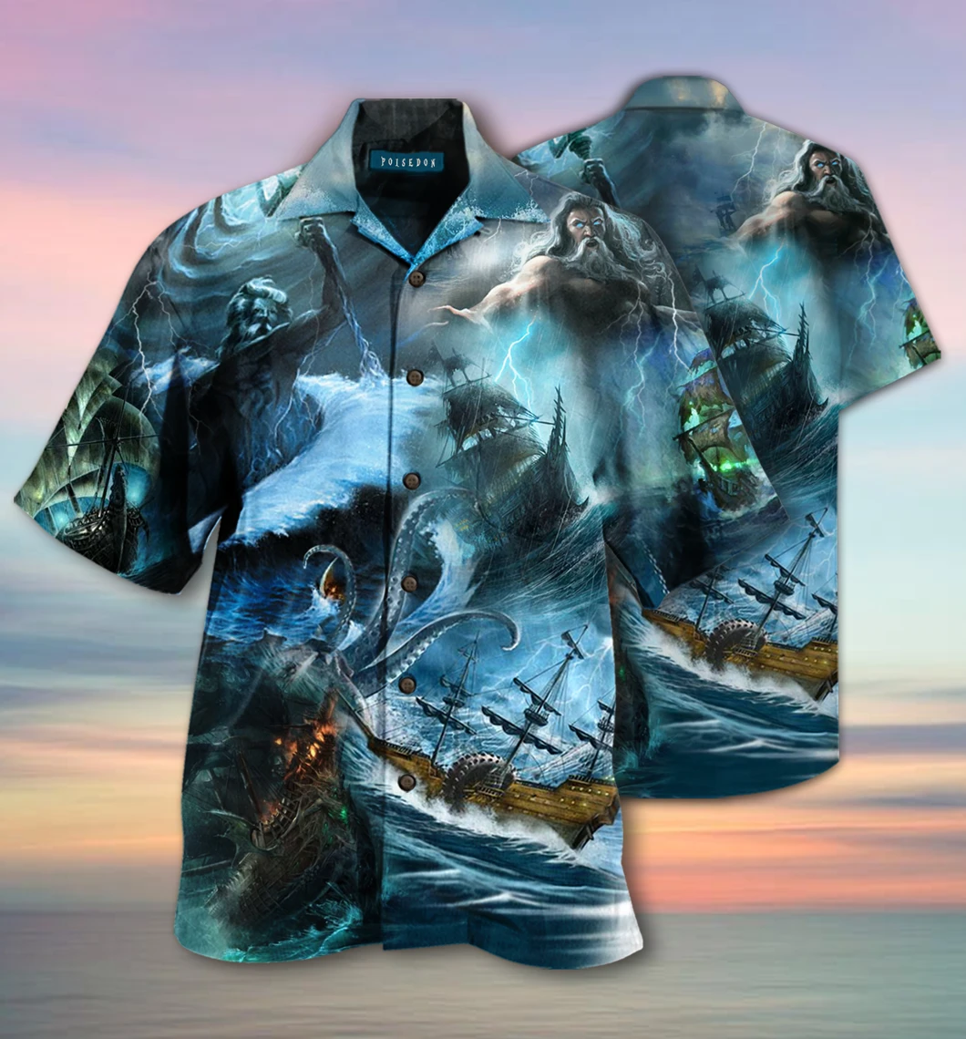 Amazing Poisedon Greek Mythology Unisex Hawaii Shirt Ha32656